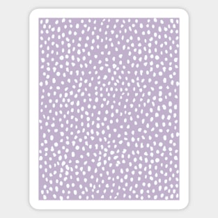 Lavender Dalmatian Print Sticker